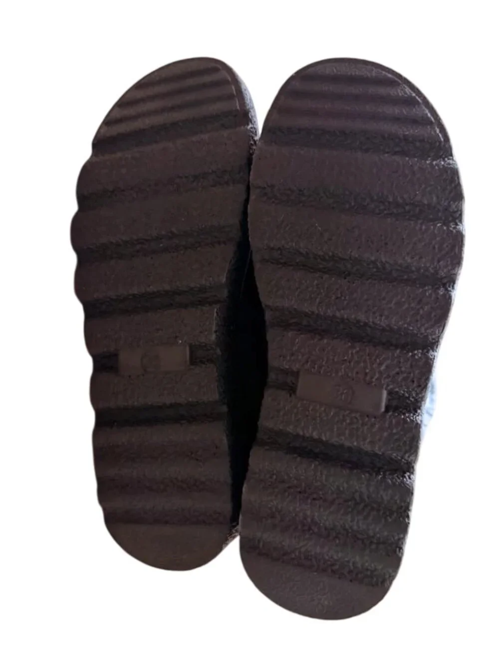 Black Quilted Winter Snow Boots Faux Fur Trim Shoes Size US 5.5 / EU 36